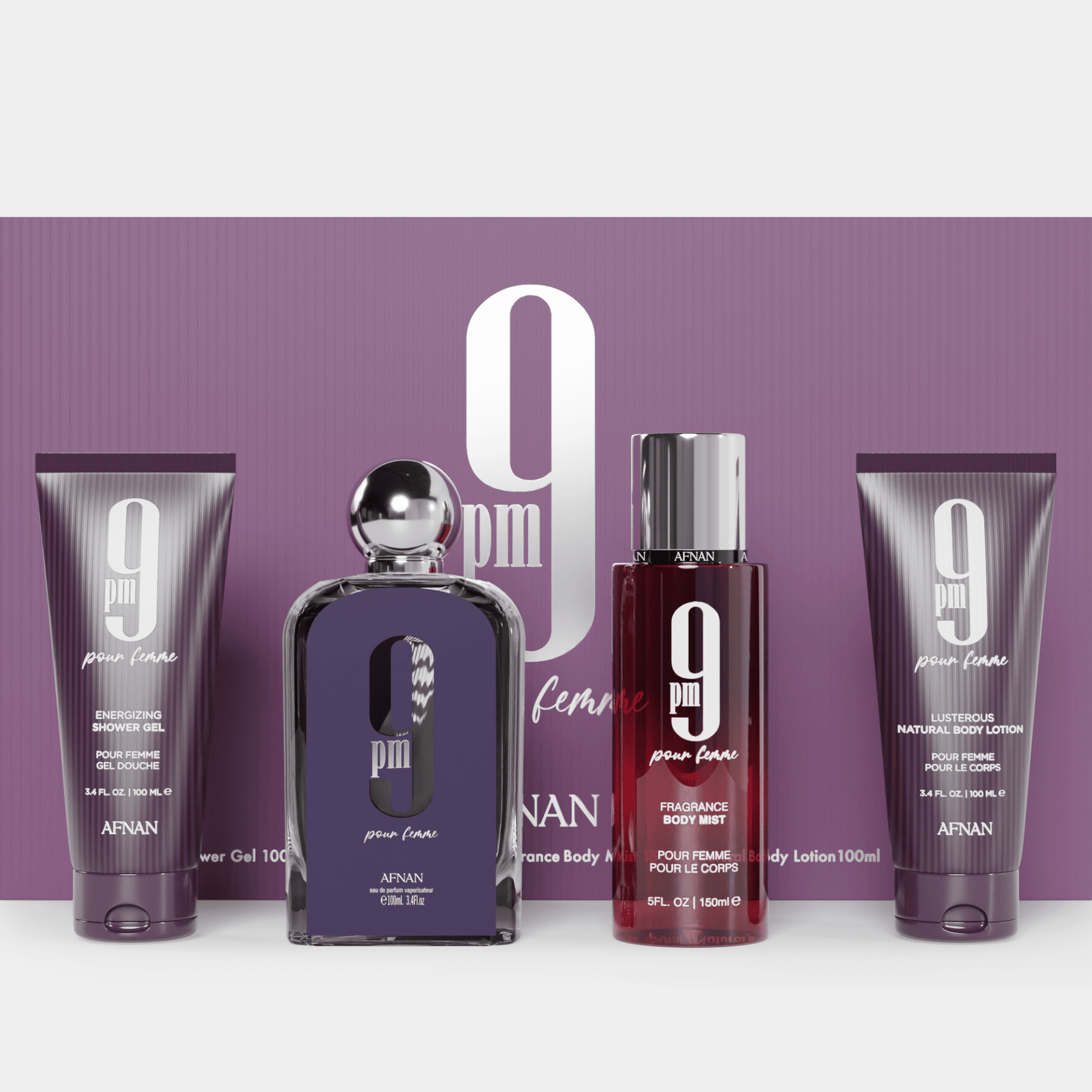 GIFT SET 9 PM POUR FEMME - Afnan Perfumes - United Arab Emirates