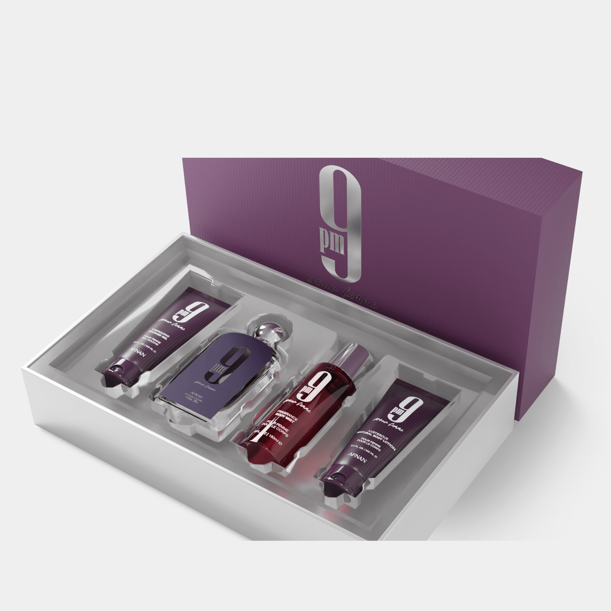 GIFT SET 9 PM POUR FEMME - Afnan Perfumes - United Arab Emirates