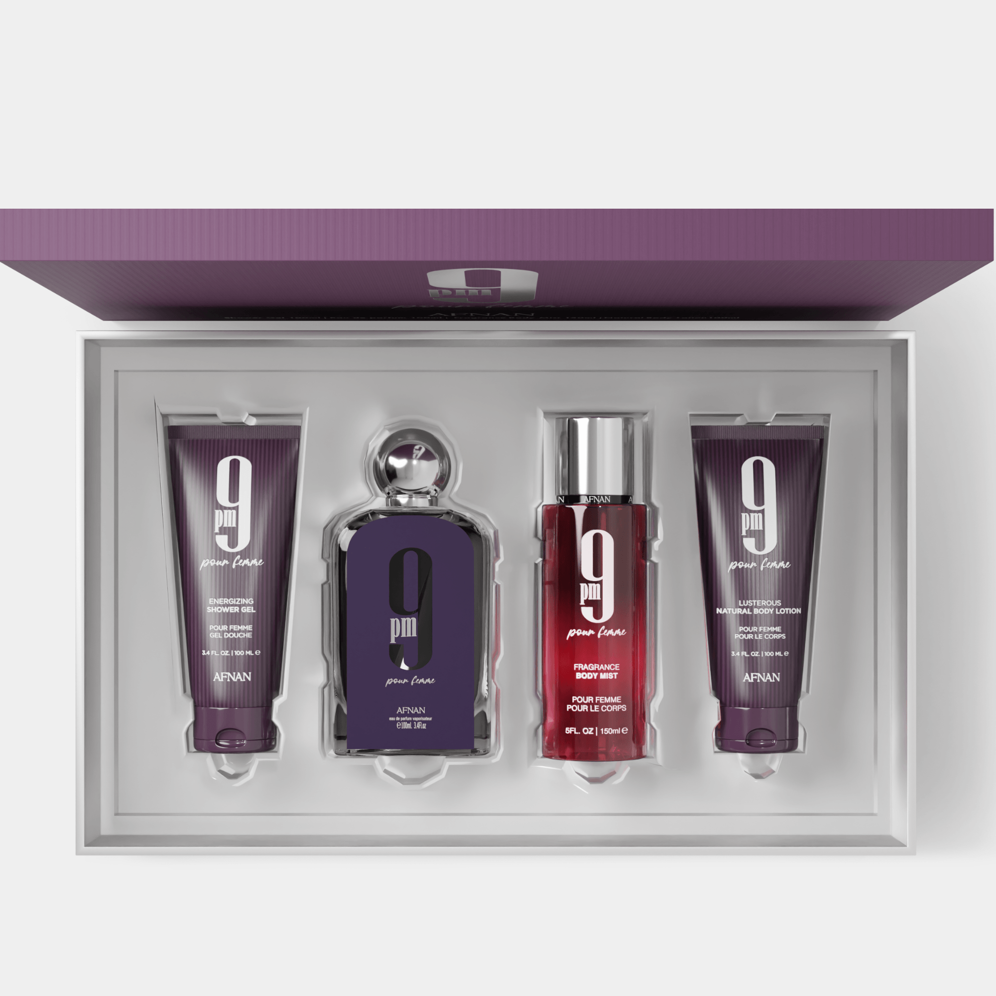 GIFT SET 9 PM POUR FEMME - Afnan Perfumes - United Arab Emirates