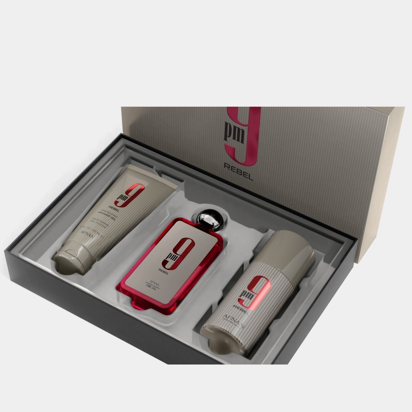 GIFT SET 9 PM REBEL - Afnan Perfumes - United Arab Emirates