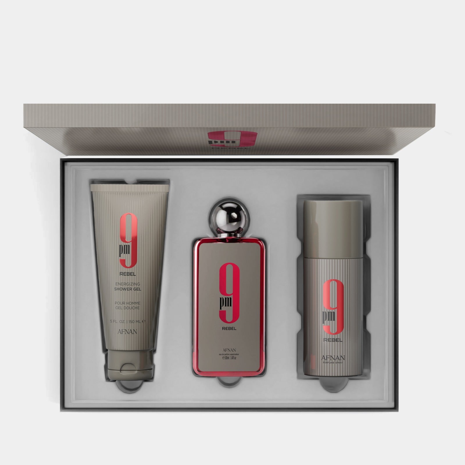 GIFT SET 9 PM REBEL - Afnan Perfumes - United Arab Emirates