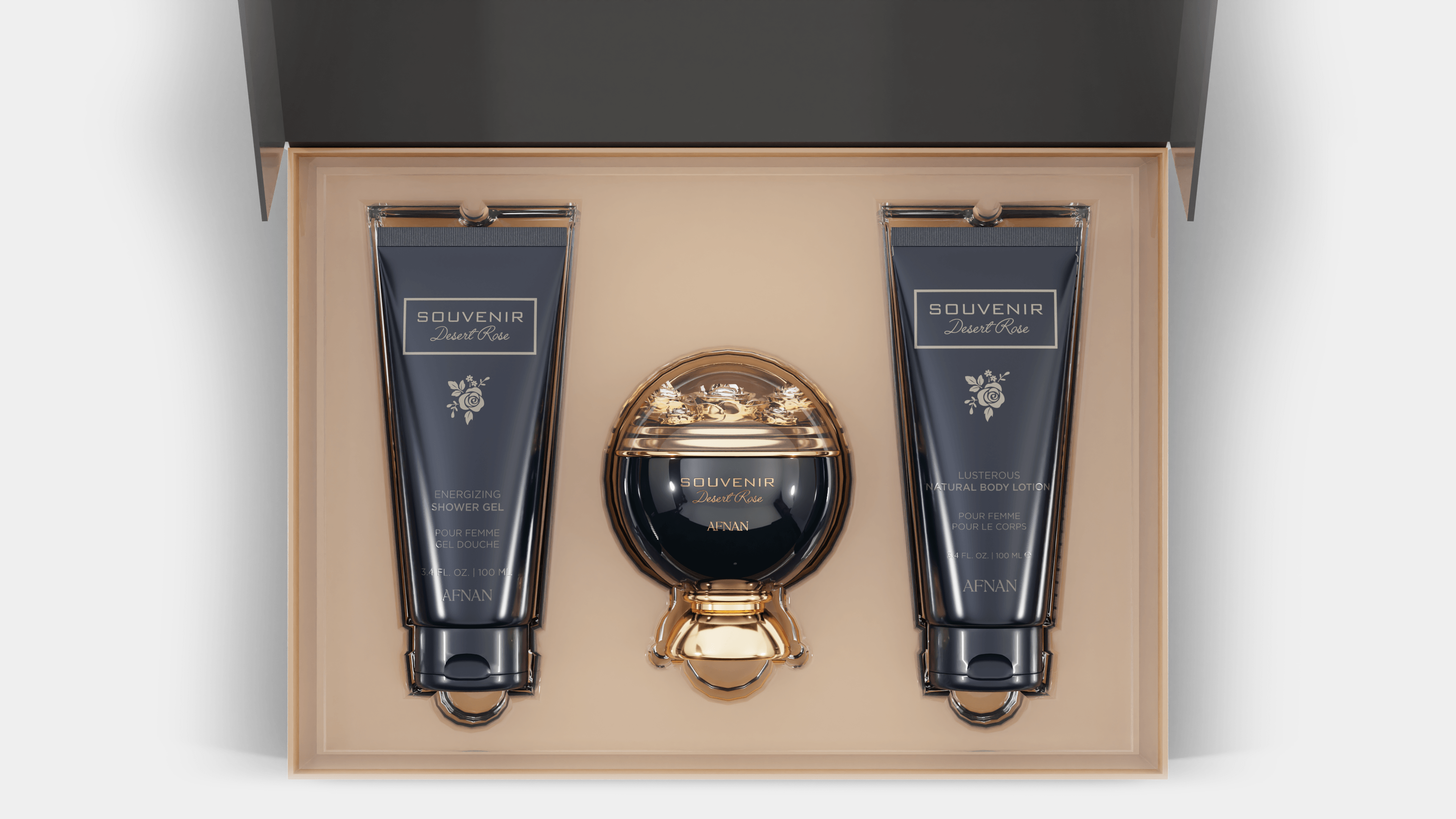 GIFT SET SOUVENIR DESERT ROSE - Afnan Perfumes - United Arab Emirates