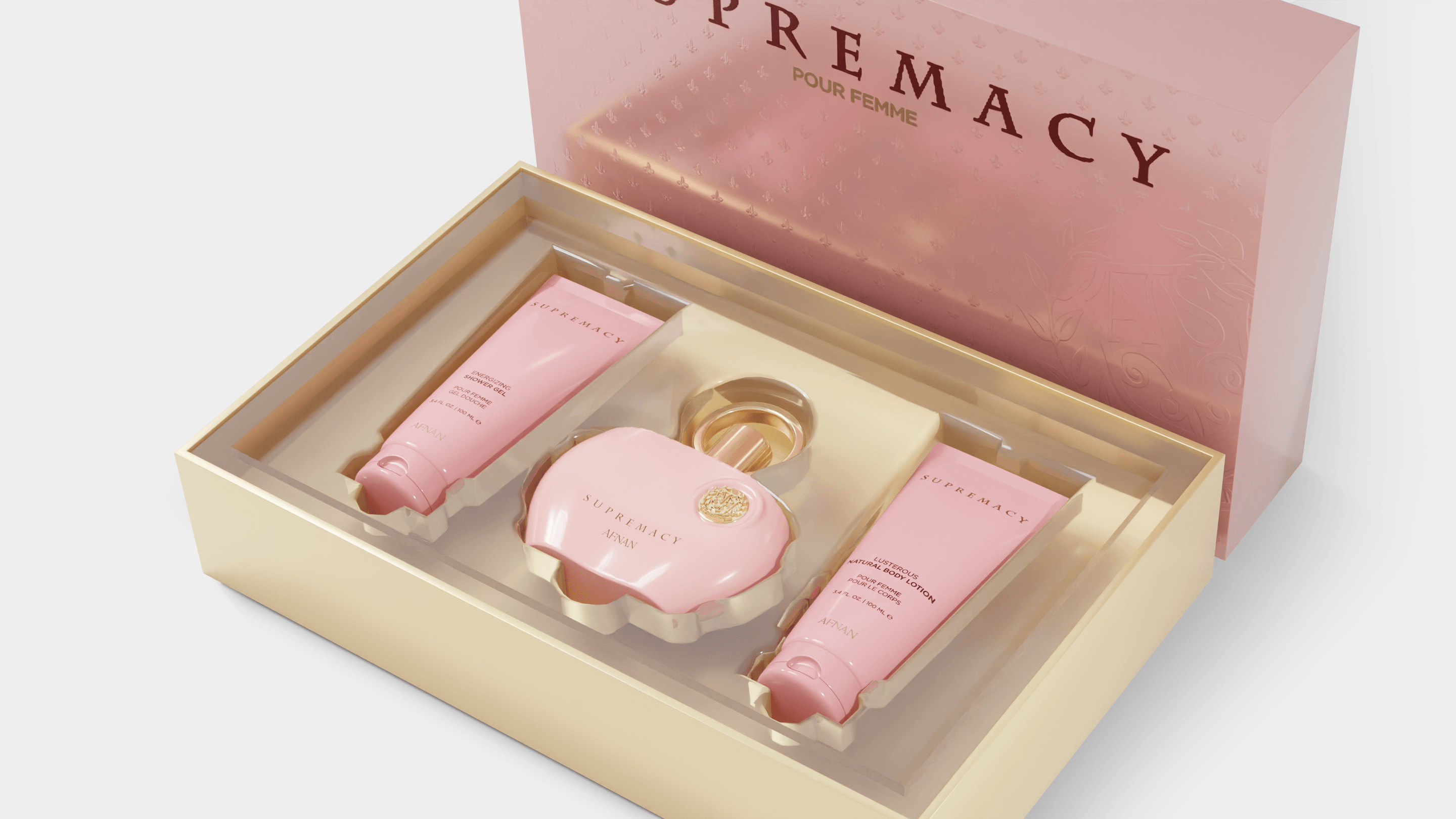 GIFT SET SUPREMACY PINK - Afnan Perfumes - United Arab Emirates